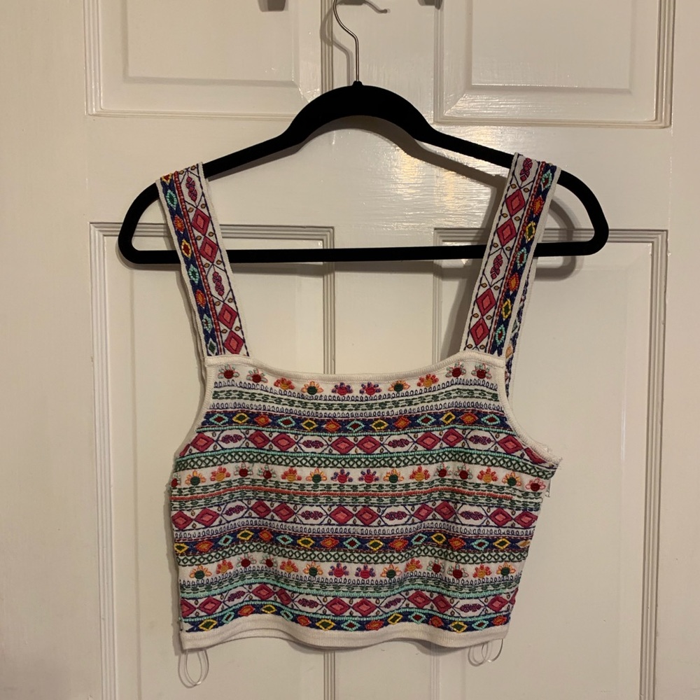 Zara beaded crop top